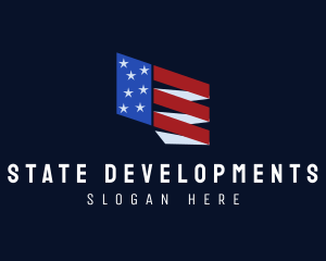 American State Flag logo design