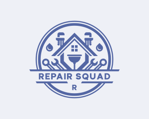 Plumber Repair Tools logo design