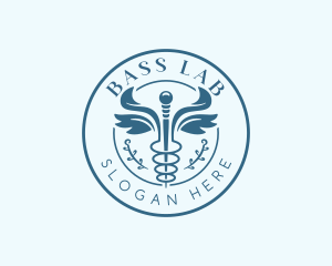 Pharmaceutical Healthcare Caduceus  logo design