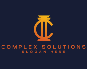 Concrete Construction Column logo design