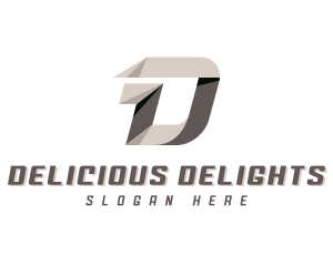 Logistics Courier Delivery Letter D logo design