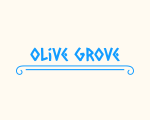 Blue Greek Restaurant logo design