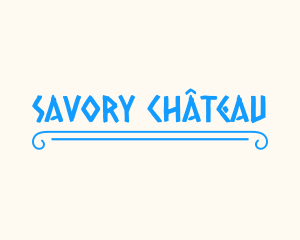 Blue Greek Restaurant logo design