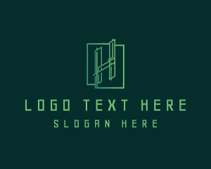 Modern Business Technology Letter H logo