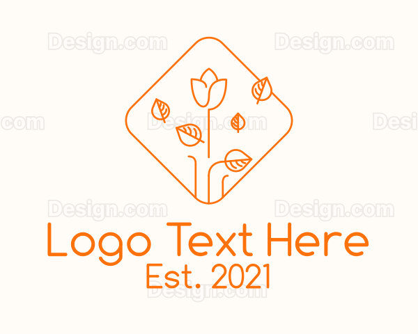 Orange Flower Stall Logo