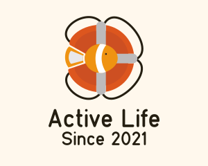 Life Buoy Fish logo design