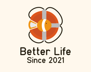 Life Buoy Fish logo design