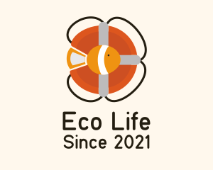 Life Buoy Fish logo design