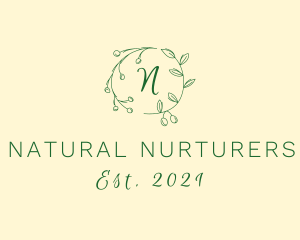 Nature Organic Herb logo design