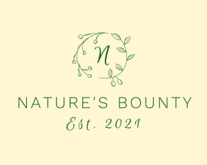 Nature Organic Herb logo design