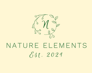 Nature Organic Herb logo design