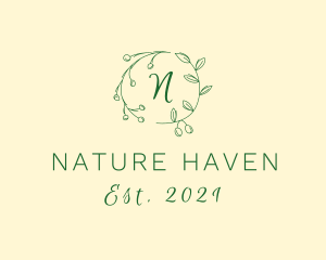 Nature Organic Herb logo design