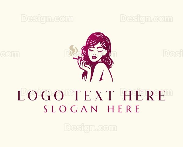 Sexy Lady Smoker Logo