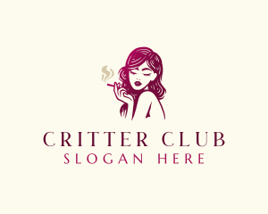 Sexy Lady Smoker logo design