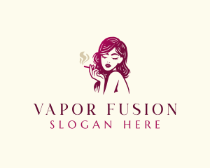 Sexy Lady Smoker logo design