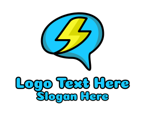 Lightning Brain Chat  Logo