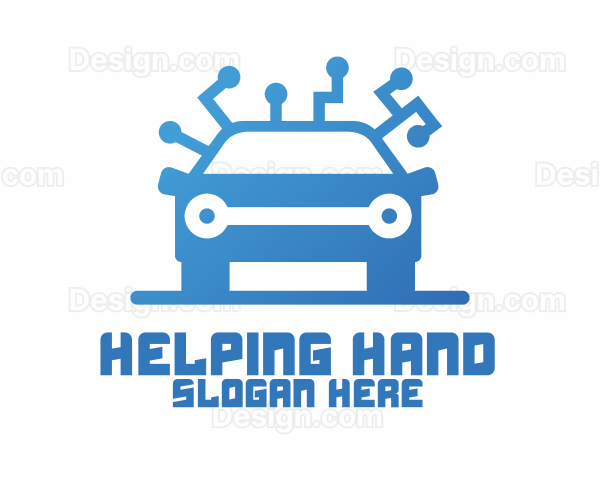 Modern Car Mechanic Logo