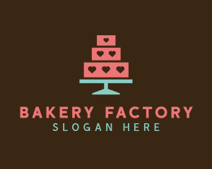 Heart Cake Bakery logo design