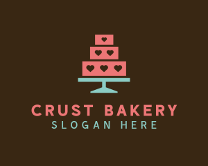 Heart Cake Bakery logo design