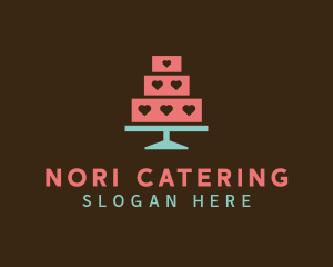 Heart Cake Bakery logo design