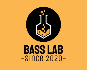 Laboratory Experiment Flask logo design