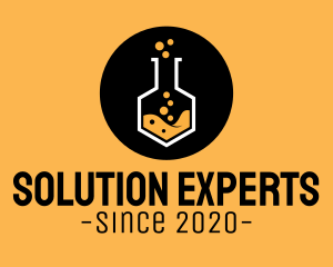 Laboratory Experiment Flask logo design