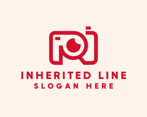 Red Line Camera  logo design