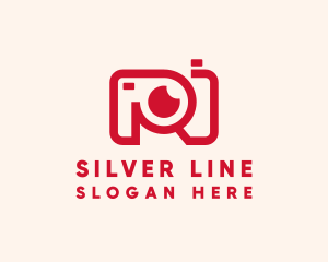 Red Line Camera  logo design