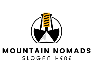 Mountain Clamshell Construction logo design