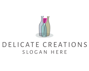 Glass Wine Bottle logo