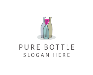 Glass Wine Bottle logo