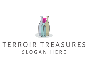 Glass Wine Bottle logo