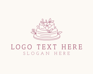 Floral Wedding Cake logo