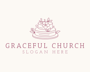 Floral Wedding Cake logo