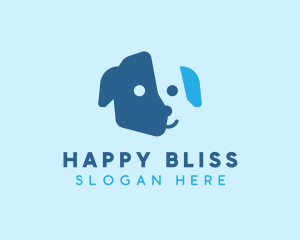 Happy Puppy Dog  logo design