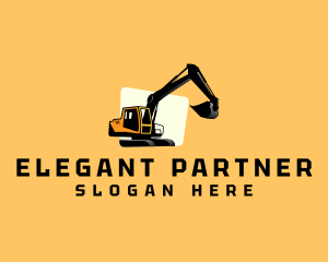 Construction Digging Excavator Logo