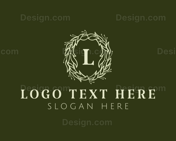 Luxury Wreath Event Planner Logo