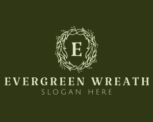 Luxury Wreath Event Planner  logo design