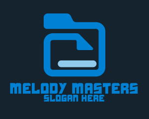 Blue File Folder logo