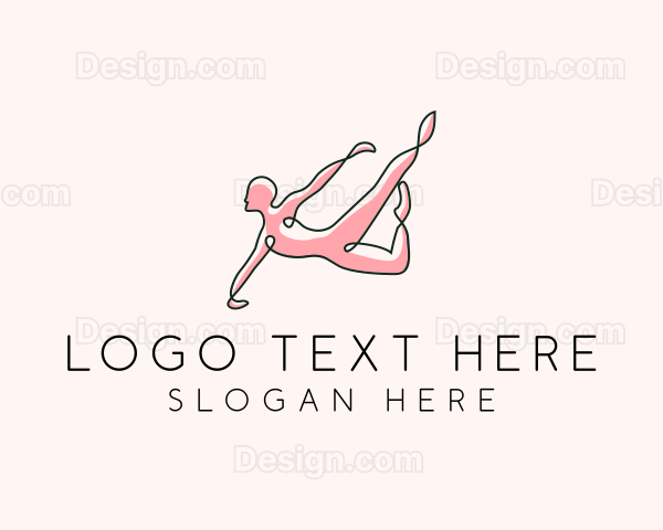 Yoga Gymnast Stretch Logo