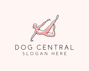 Yoga Gymnast Stretch logo design