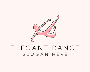 Yoga Gymnast Stretch logo design