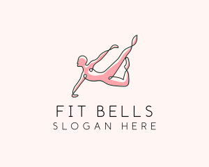 Yoga Gymnast Stretch logo design