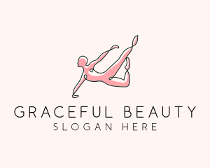 Yoga Gymnast Stretch logo