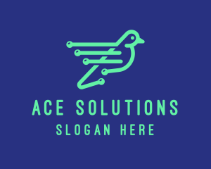 Fast Digital Bird logo design