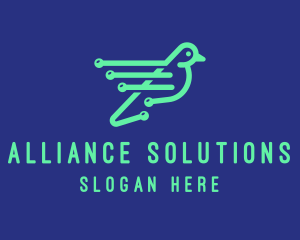 Fast Digital Bird logo design