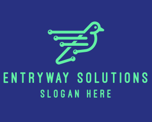 Fast Digital Bird logo design