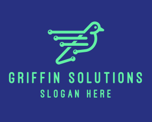 Fast Digital Bird logo design