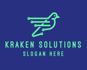 Fast Digital Bird logo design