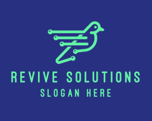 Fast Digital Bird logo design